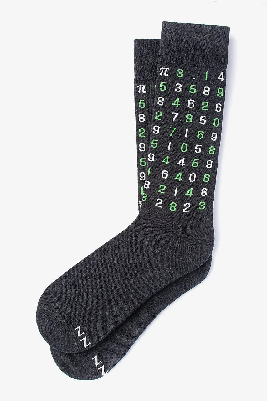 Wild Attire Alynn Socks 85 Digits of Pi