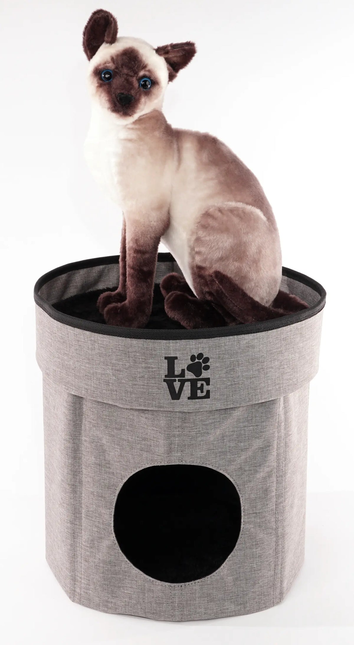 Precious Tails - Cat Cave Home Base 2-Tier Circular Collapsible