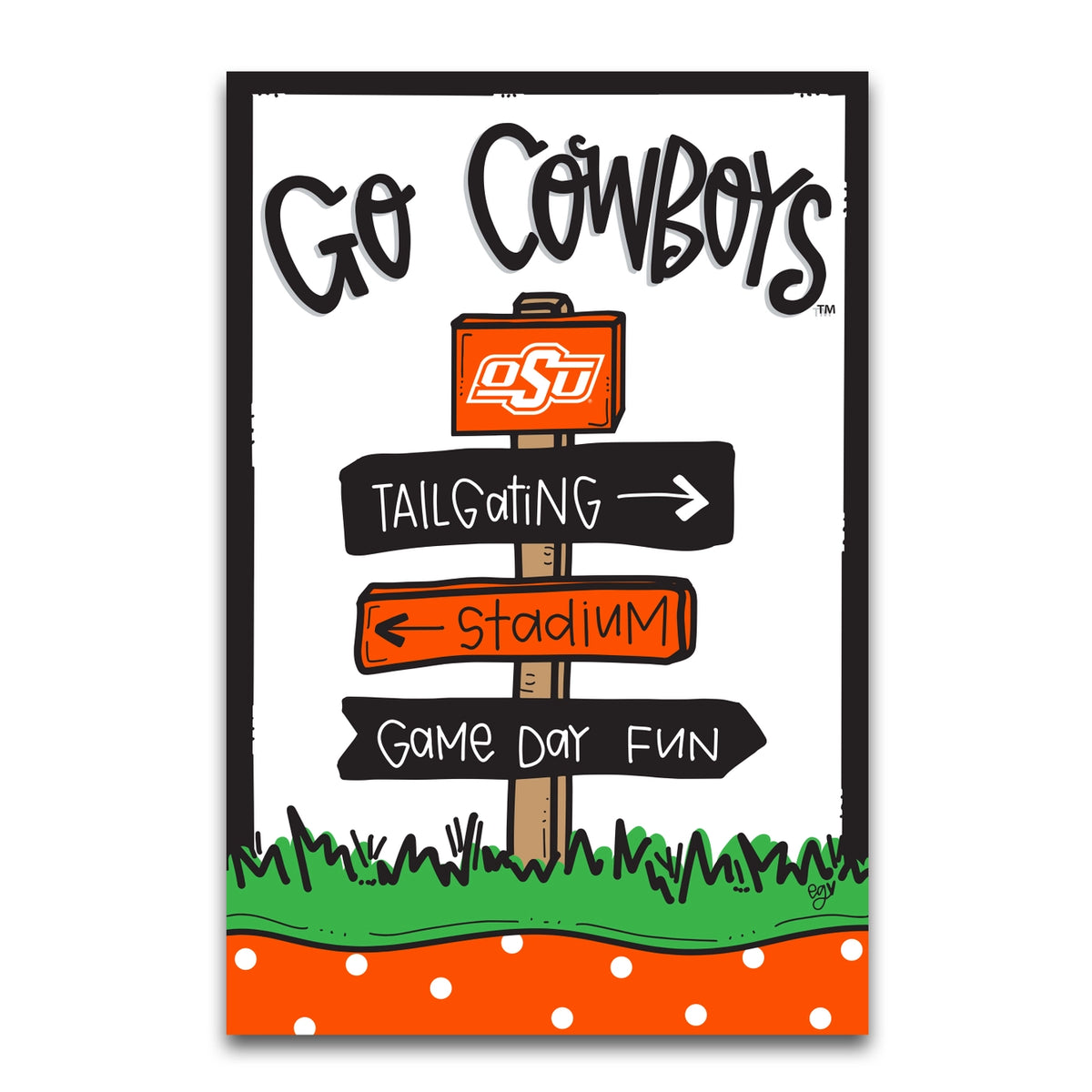 Magnolia Lane - Collegiate Directions Sign Flag