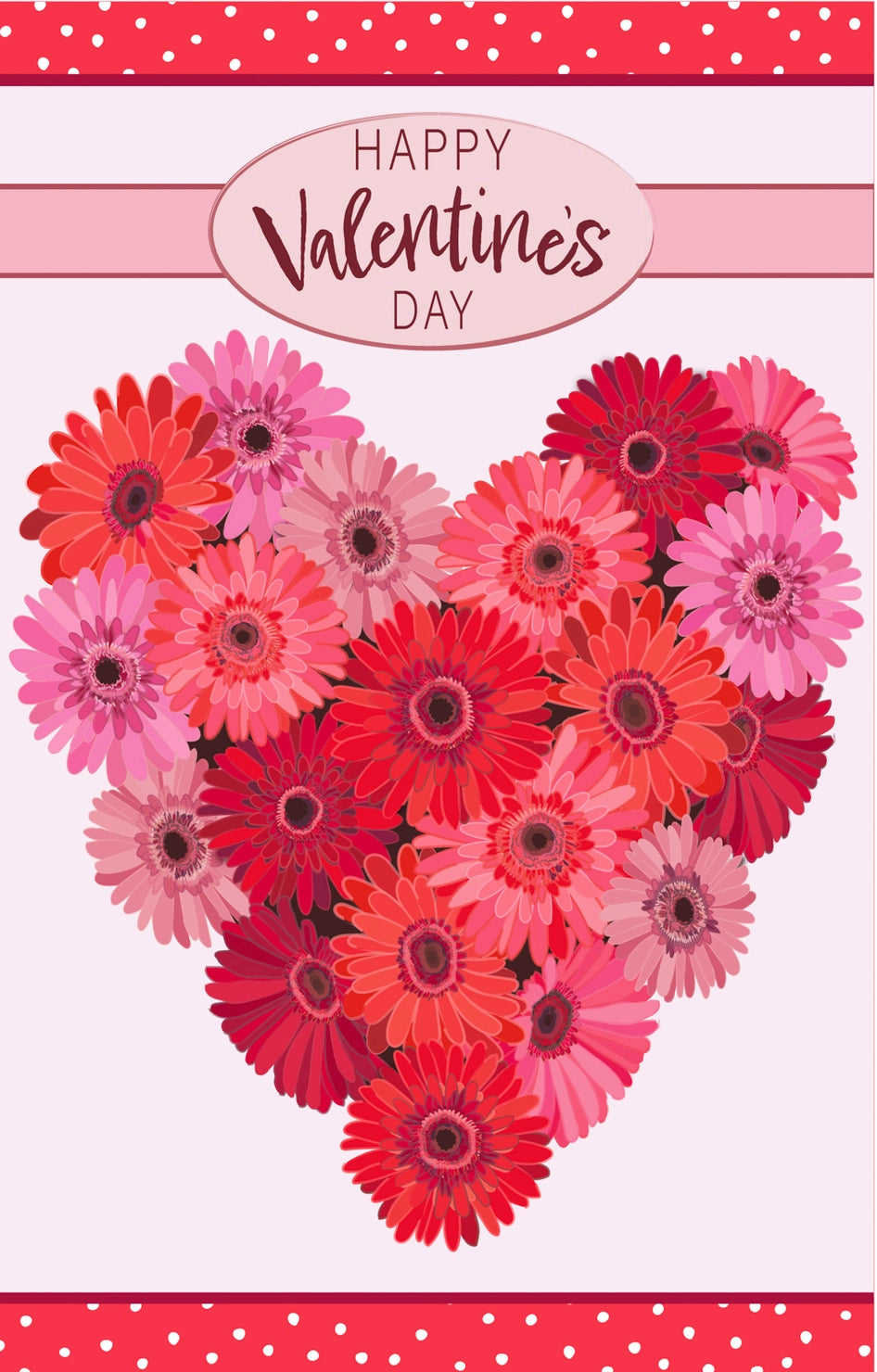 Evergreen Enterprises - Floral Valentine's Heart Flag