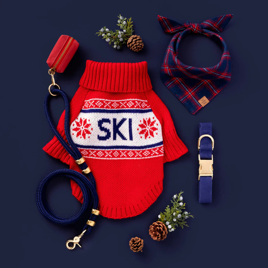 The Foggy Dog - Dog Sweater Gray Malin x TFD Apres Ski