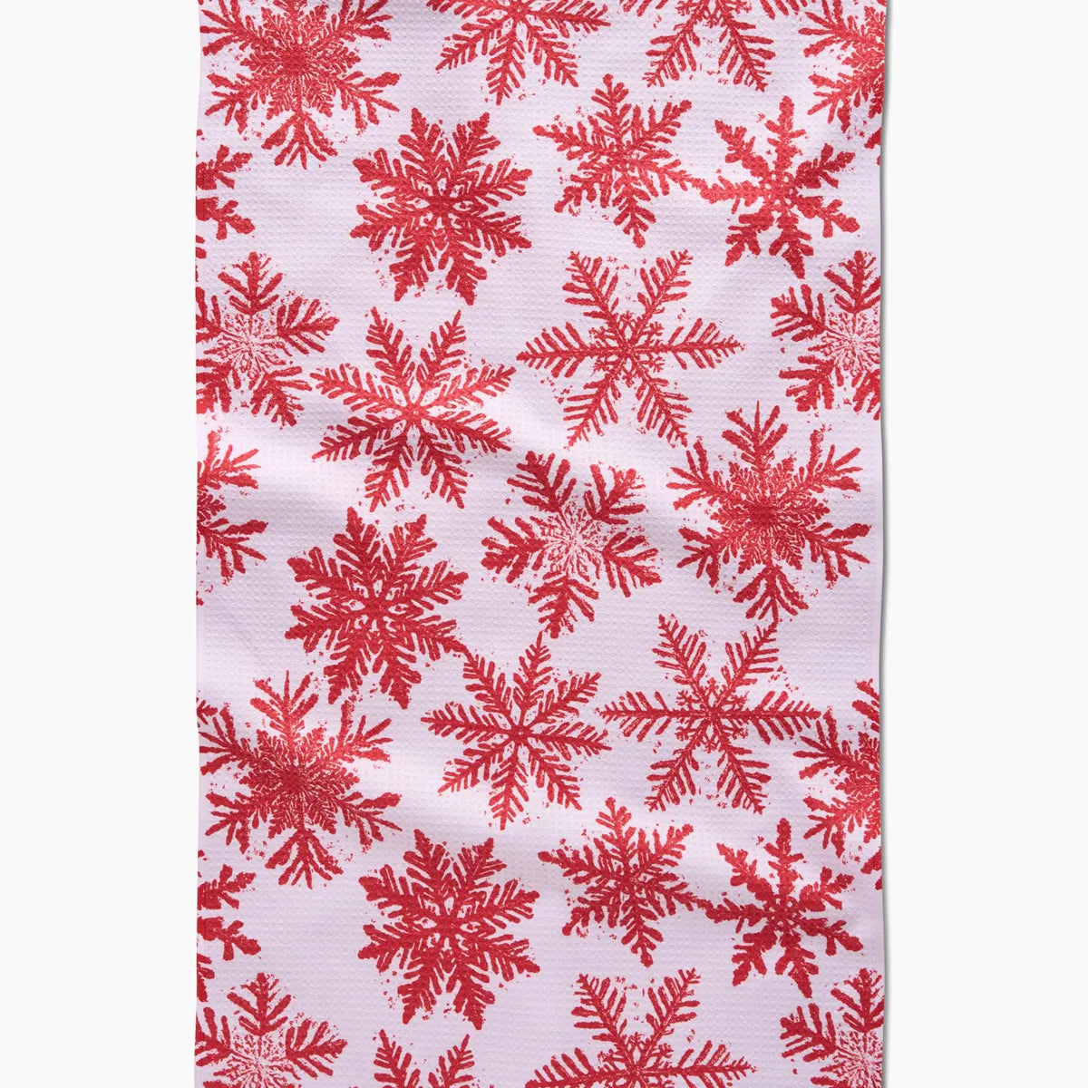 Geometry - Tea Towel Snowy Days Red