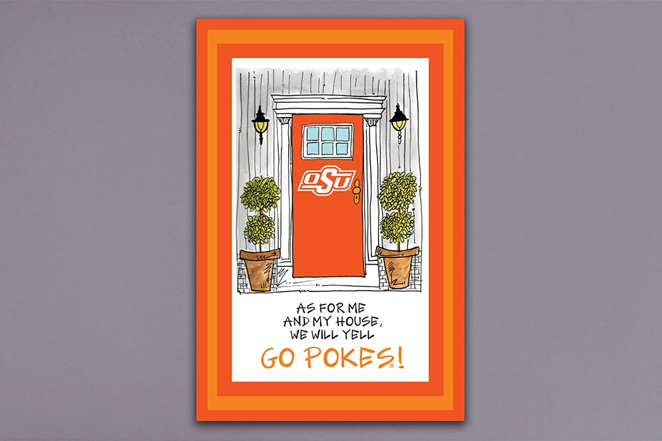 Magnolia Lane - Collegiate "As for Me & My House..." Garden Flag