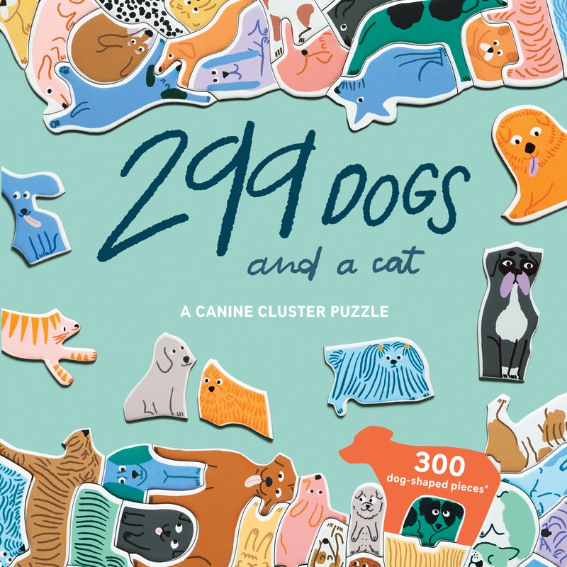 Chronicle-Hachette Book - Puzzle 299 Dogs & A Cat