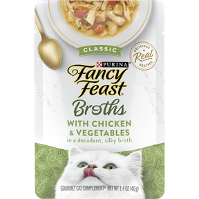 Purina Fancy Feast - Fancy Feast Wet Cat Food with Chicken & Vegetables in Broth
