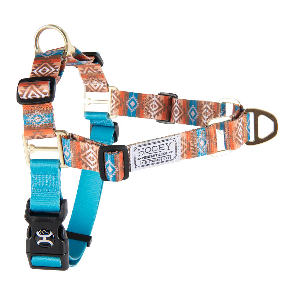 Harness Nylon Adj. Aztec Dirty Turquoise