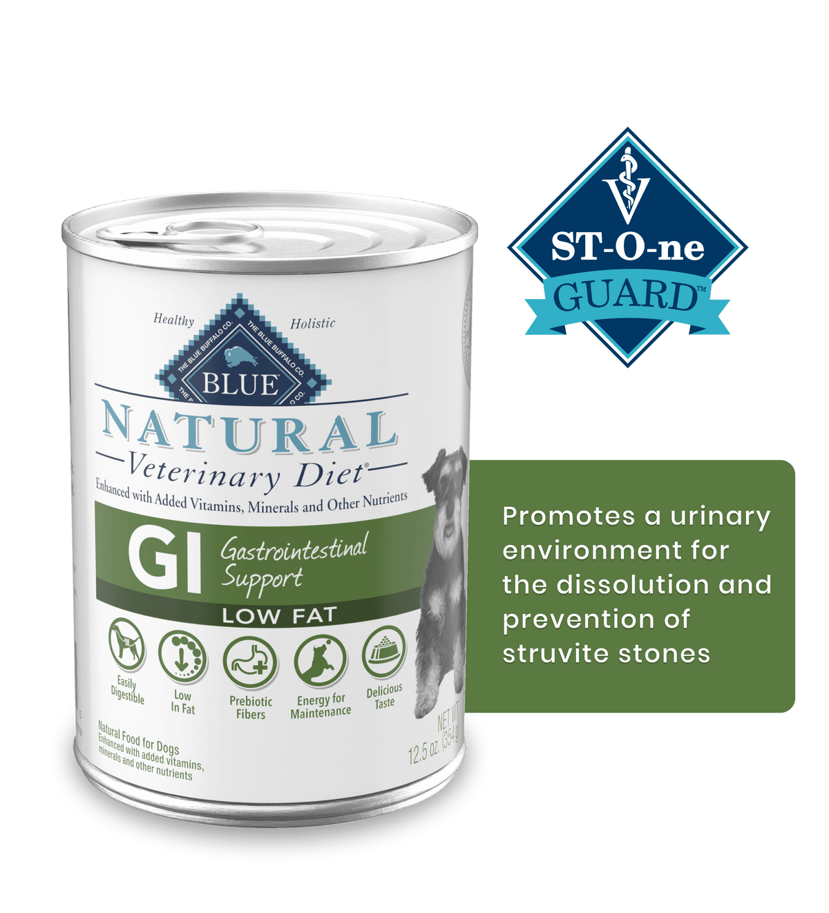 BLUE Natural Veterinary Diet - Natural Veterinary Diet GI Dog Gastro Support Low Fat Can