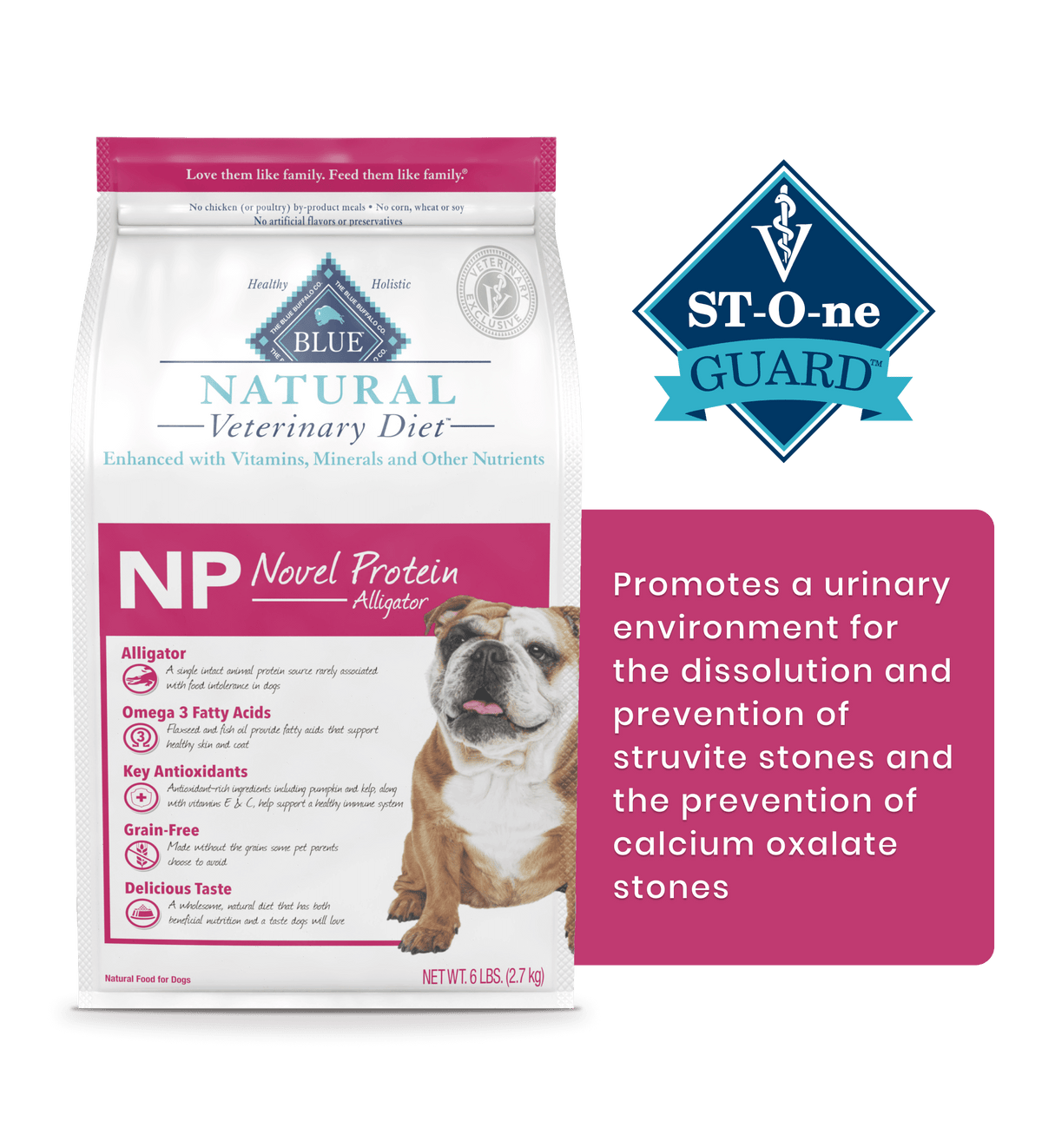 BLUE Natural Veterinary Diet - Natural Veterinary Diet Novel Protein - Alligator Dog