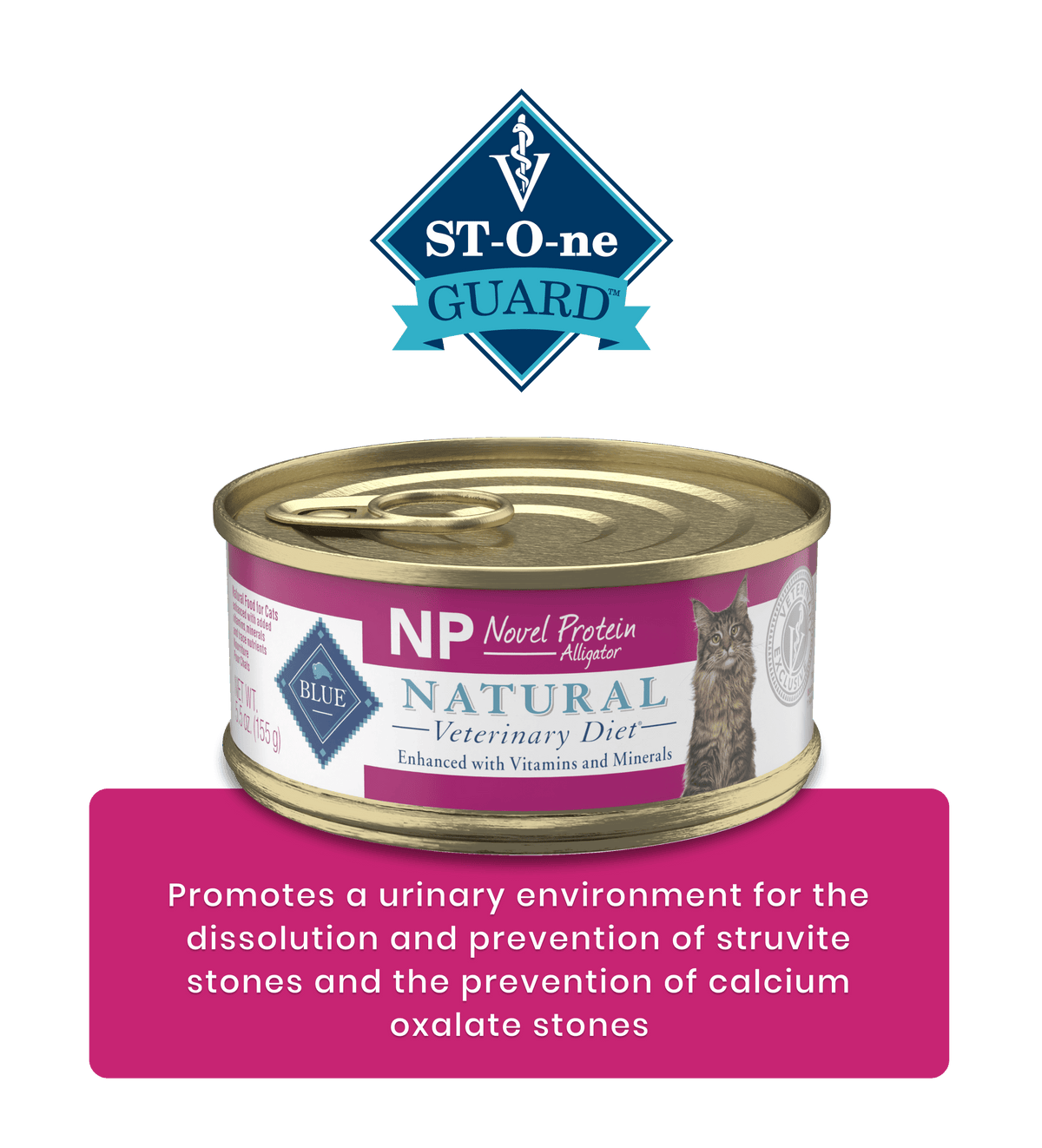 BLUE Natural Veterinary Diet - Natural Veterinary Diet NP Cat Novel Protein Alligator Can