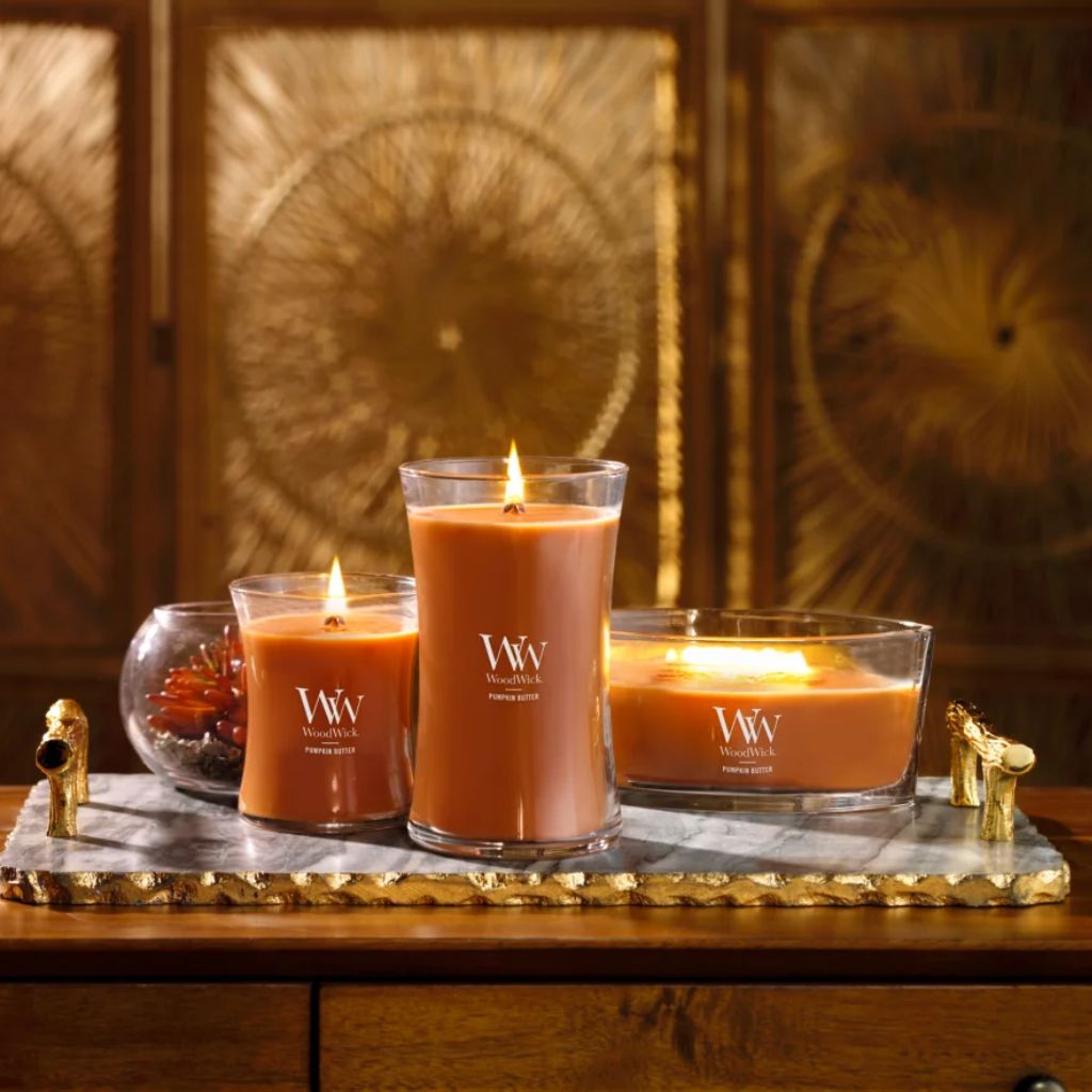  WoodWick Pumpkin Butter Hourglass Candle, 9.7 oz