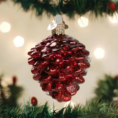 Old World Christmas -  Brilliant Pine Cone Ornament