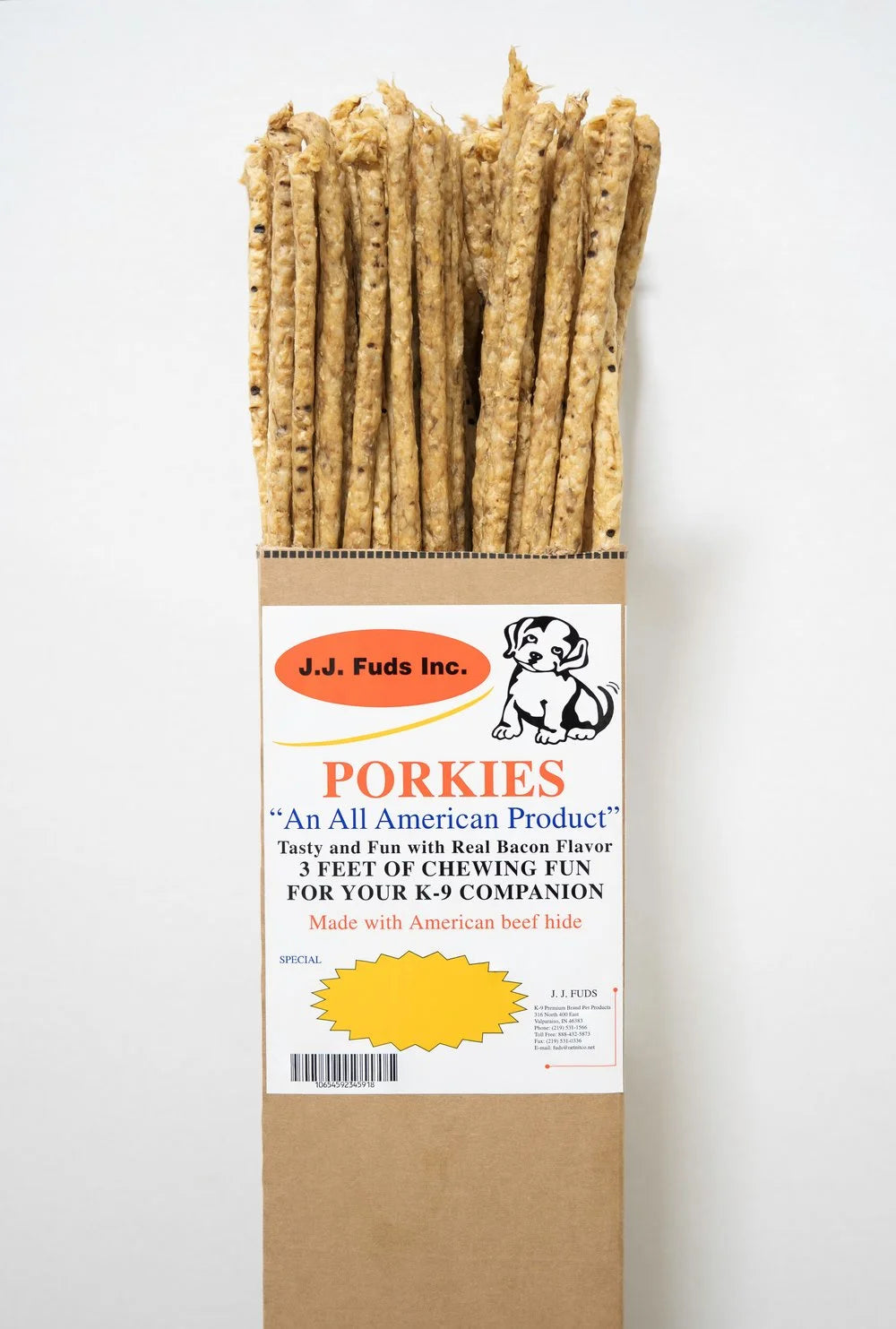 JJ Fuds - Joy Porkies Stick Dog Treats