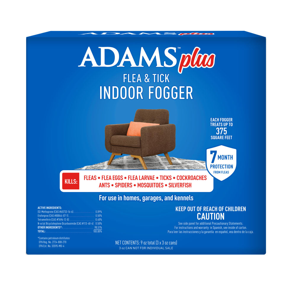 Adams - Flea & Tick Indoor Fogger