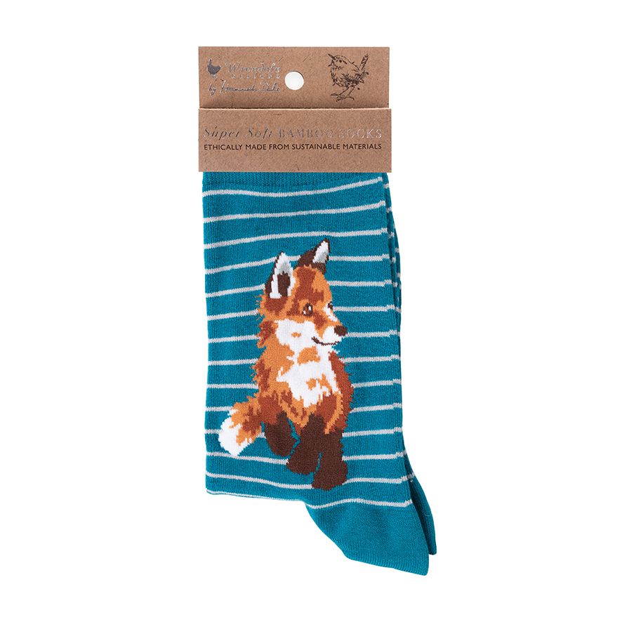 Wrendale Designs- Sock Fox "Born to Be Wild"