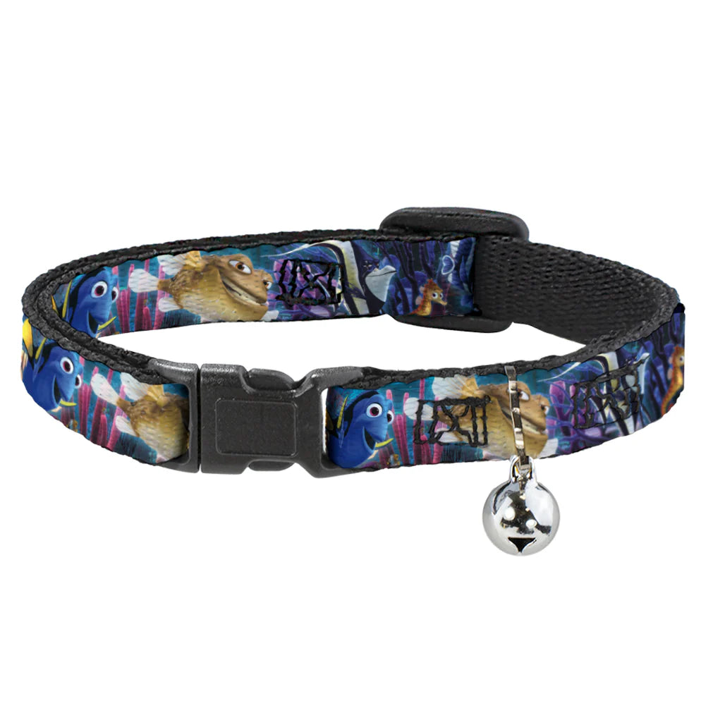 Buckle Down - Cat Collar Breakaway with Bell, Finding Nemo & Friend