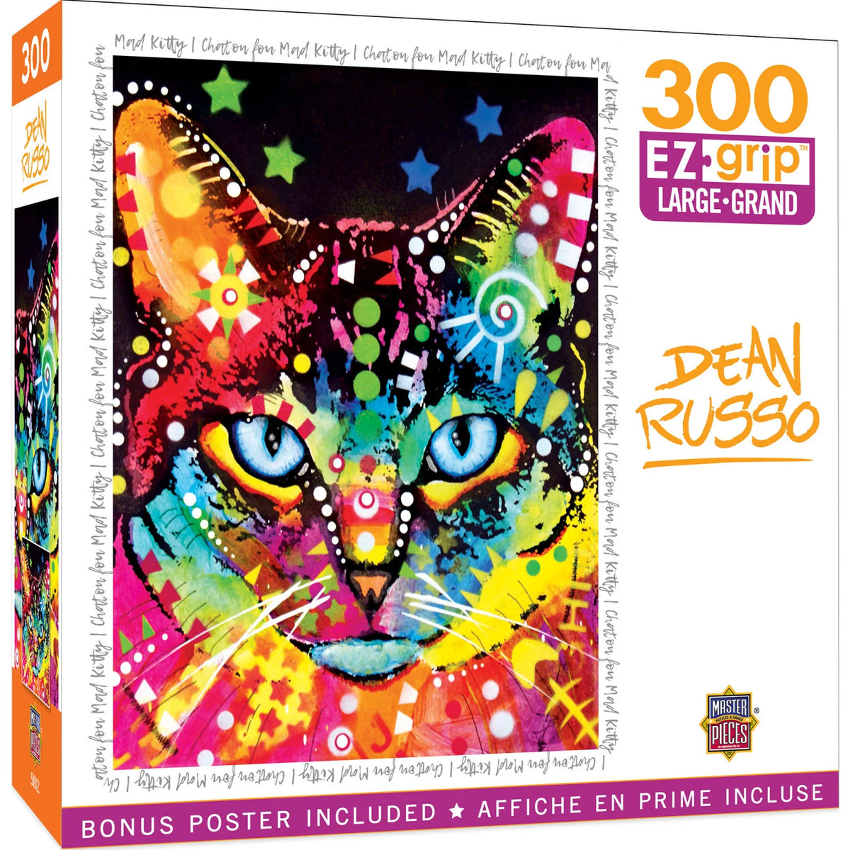MasterPieces - Mad Kitty by Dean Russo - 300 Piece EZ Grip Jigsaw Puzzle