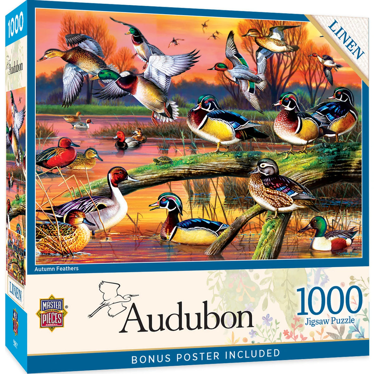 MasterPieces - Autumn Feathers by Audubon - 1000 Piece Jigsaw Puzzle