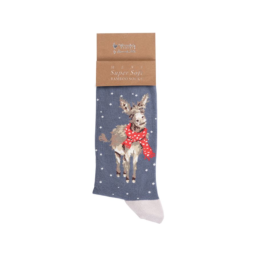 Wrendale Designs- Sock Donkey Christmas Sock "All Wrapped Up"