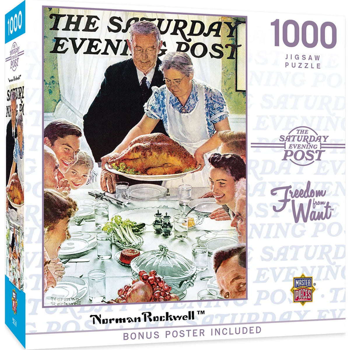 MasterPieces - Puzzle Saturday Evening Post - Freedom from Want 1000 Piece