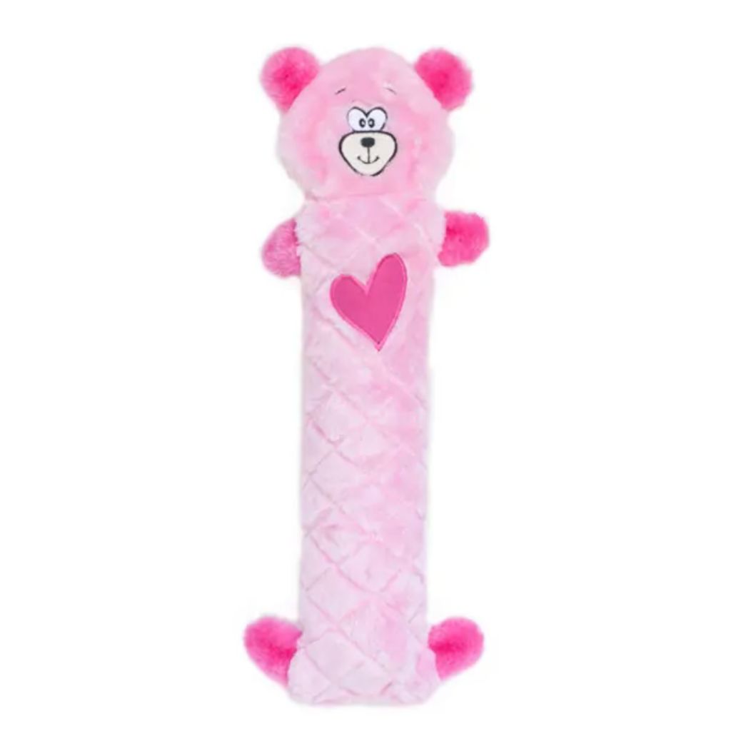 ZippyPaws - Valentine's Jigglerz Pink Bear Plush - Southern Agriculture