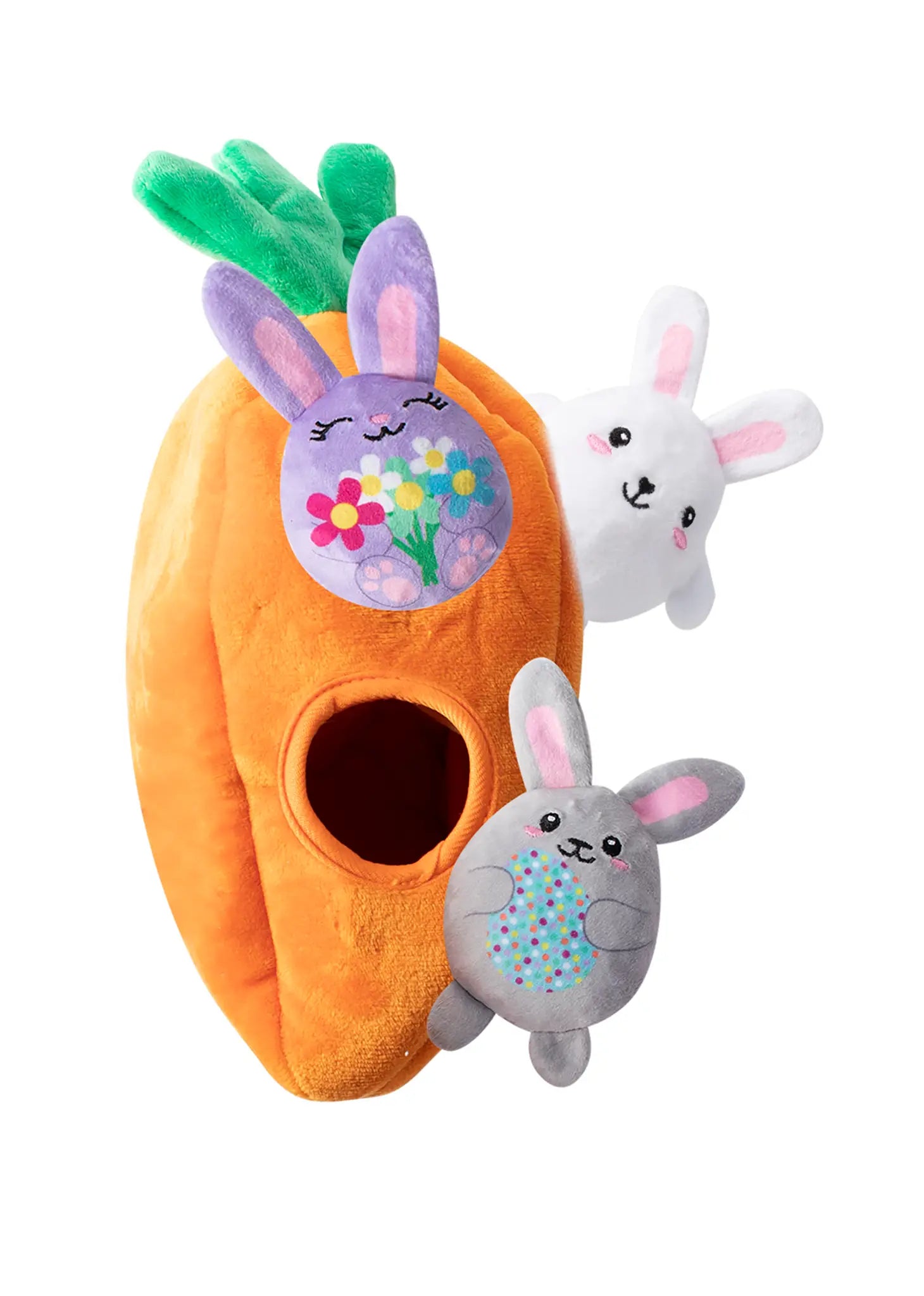 Pet Fringe Studio Easter Bunny Saurus Plush Dog Toy