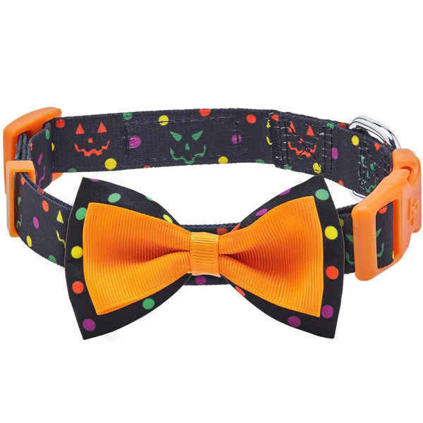 Blueberry Pet - Polka Dot Halloween Dog Collar