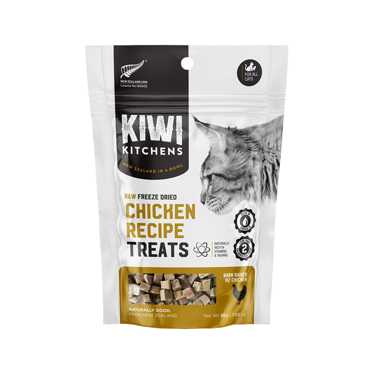 Kiwi Kitchens - Cat Chicken Liver Treats Grass Fed Raw Freeze Dried