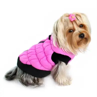 Barker's Bowtique - Pink Puffer Vest