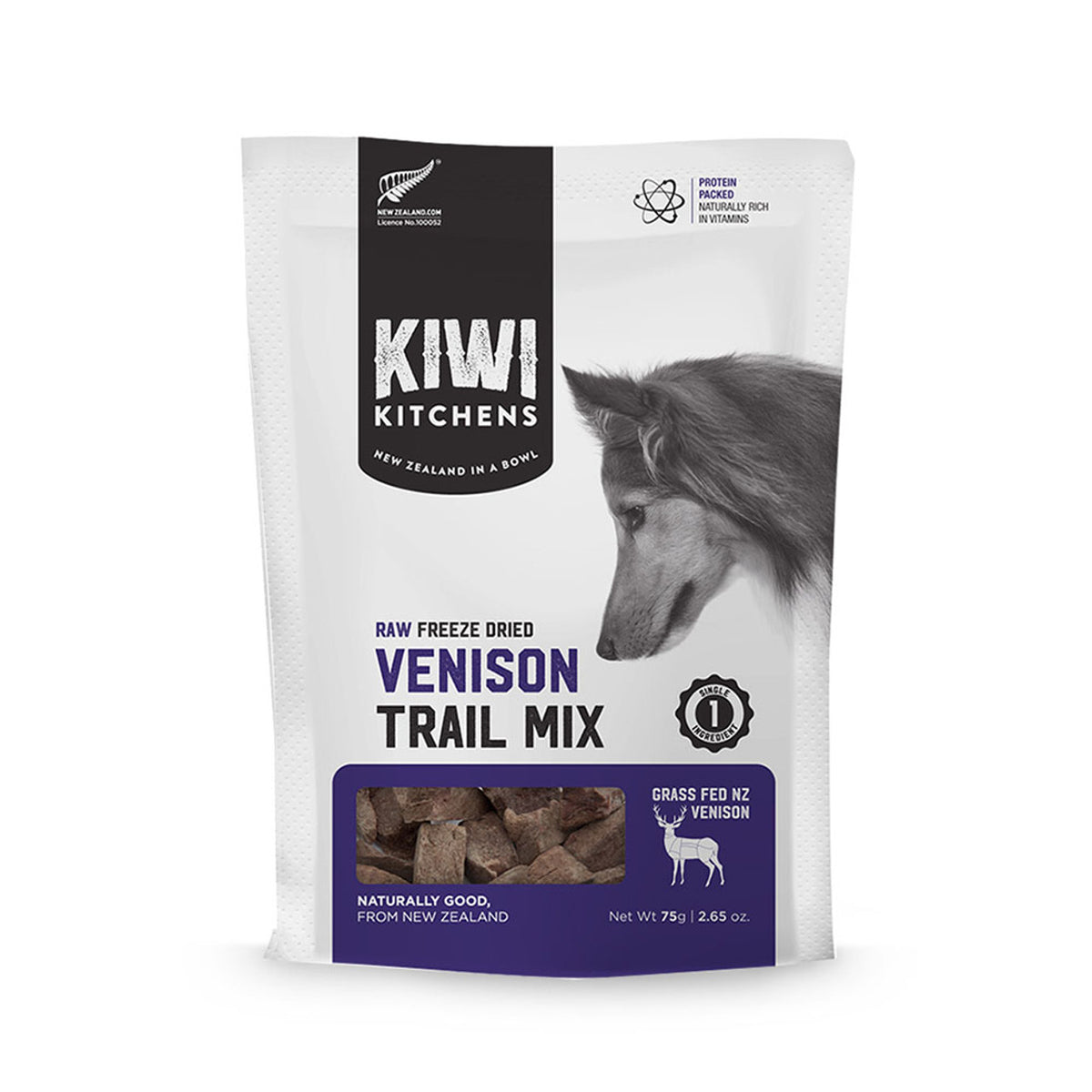 Kiwi Kitchens - Venison Trail Mix Treats With Organ Meat Grass Fed Raw Freeze Dried