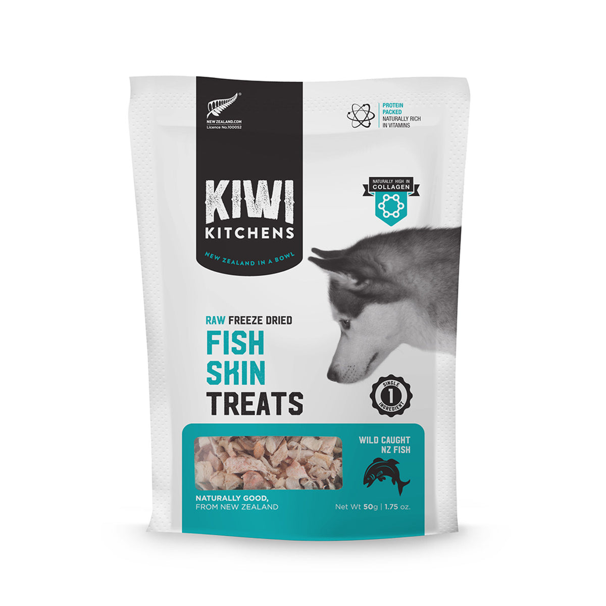 Kiwi Kitchens - Fish Skin Treats Raw Freeze Dried Wild Caught