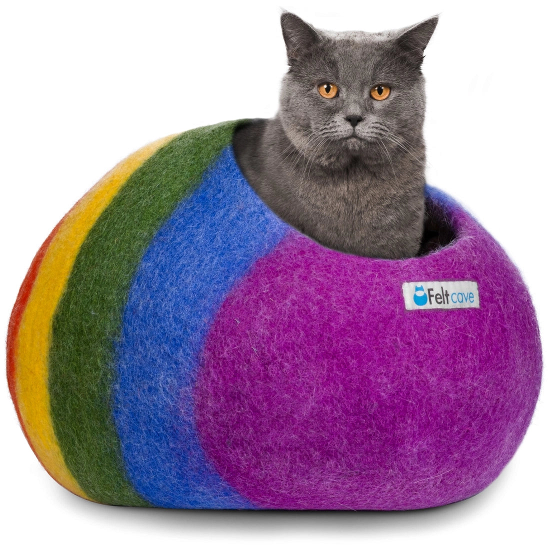 FeltCave - Cat Bed Cave Rainbow