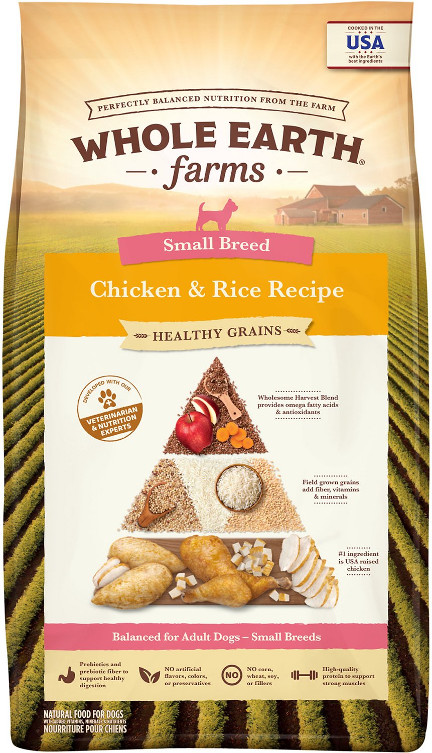 Whole Earth Farms Healthy Grains Small Breed Chicken & Rice Dog food by Whole Earth Farms