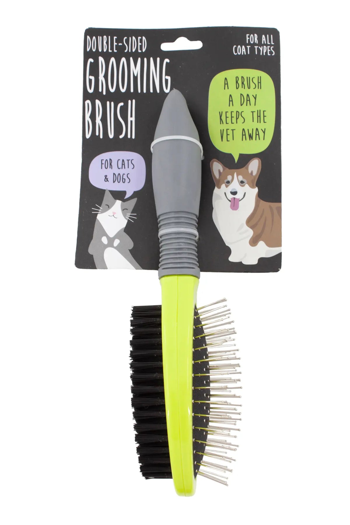 Precious Tails - Double Sided Pet Grooming Brush
