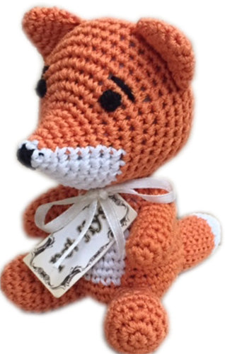 Mirage Pet Product - Knit Knacks Kit The Fox Organic Cotton for Small Dogs
