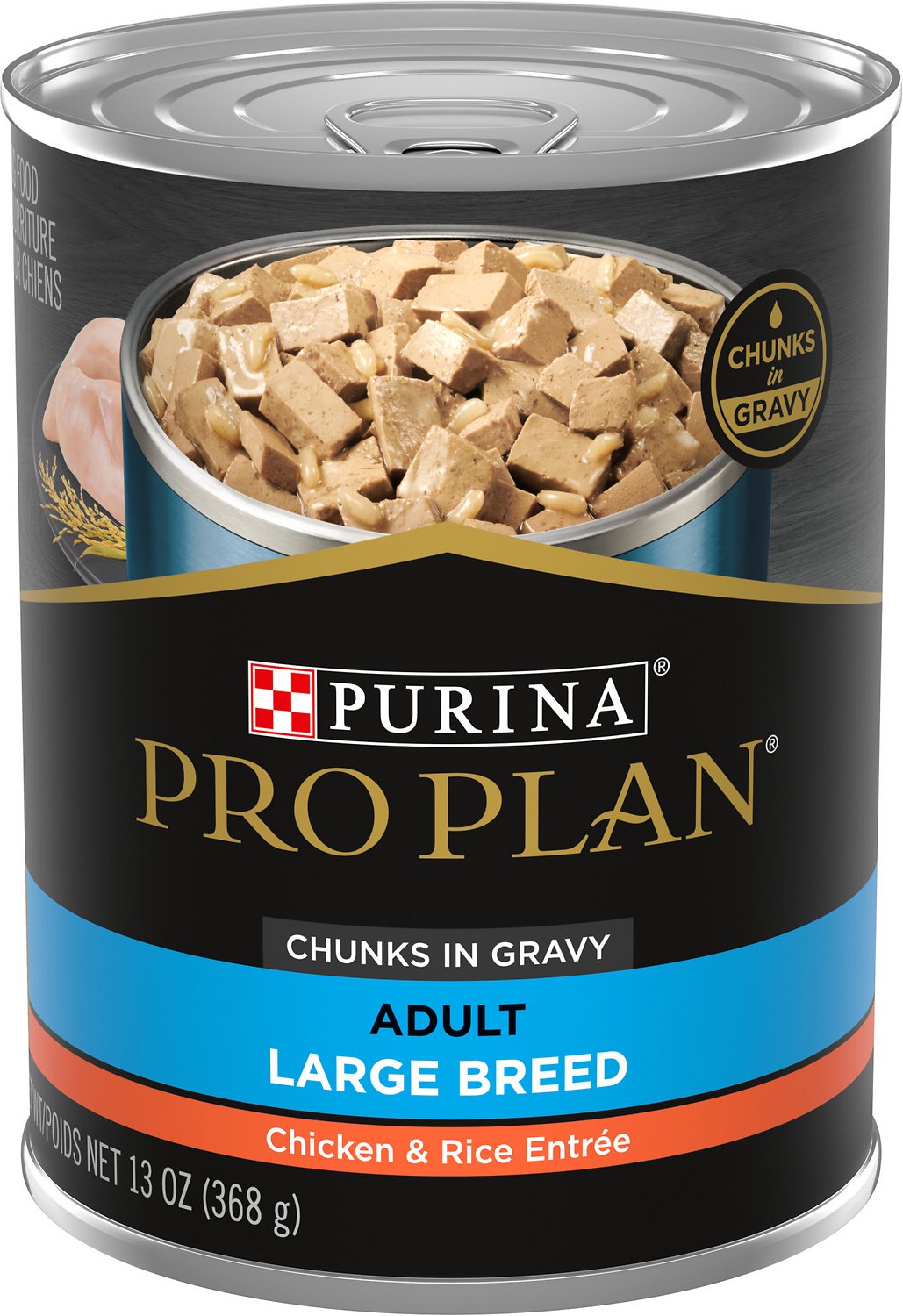 Purina Pro Plan Focus - Large Breed, Adult Dog Chicken & Rice Entree Chunks in Gravy Canned Dog Food-Southern Agriculture