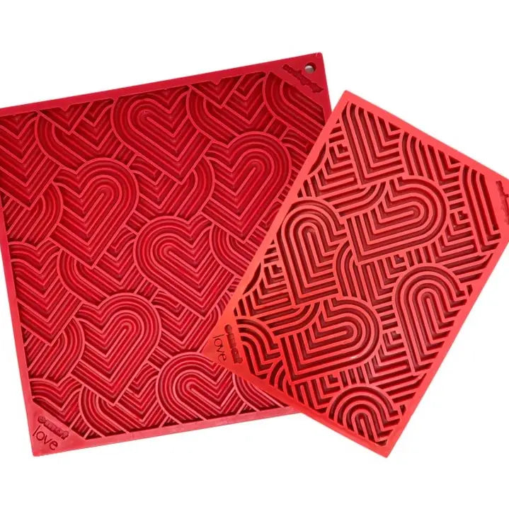 SodaPup Heart Design Love Emat Enrichment Lick Mat Large