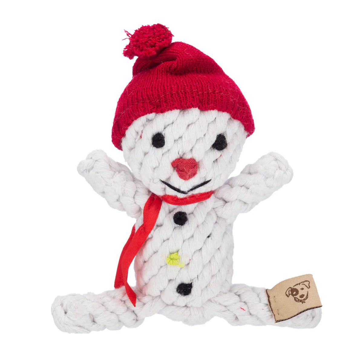 Jax & Bones - Dog Toy Snowman Rope 6"