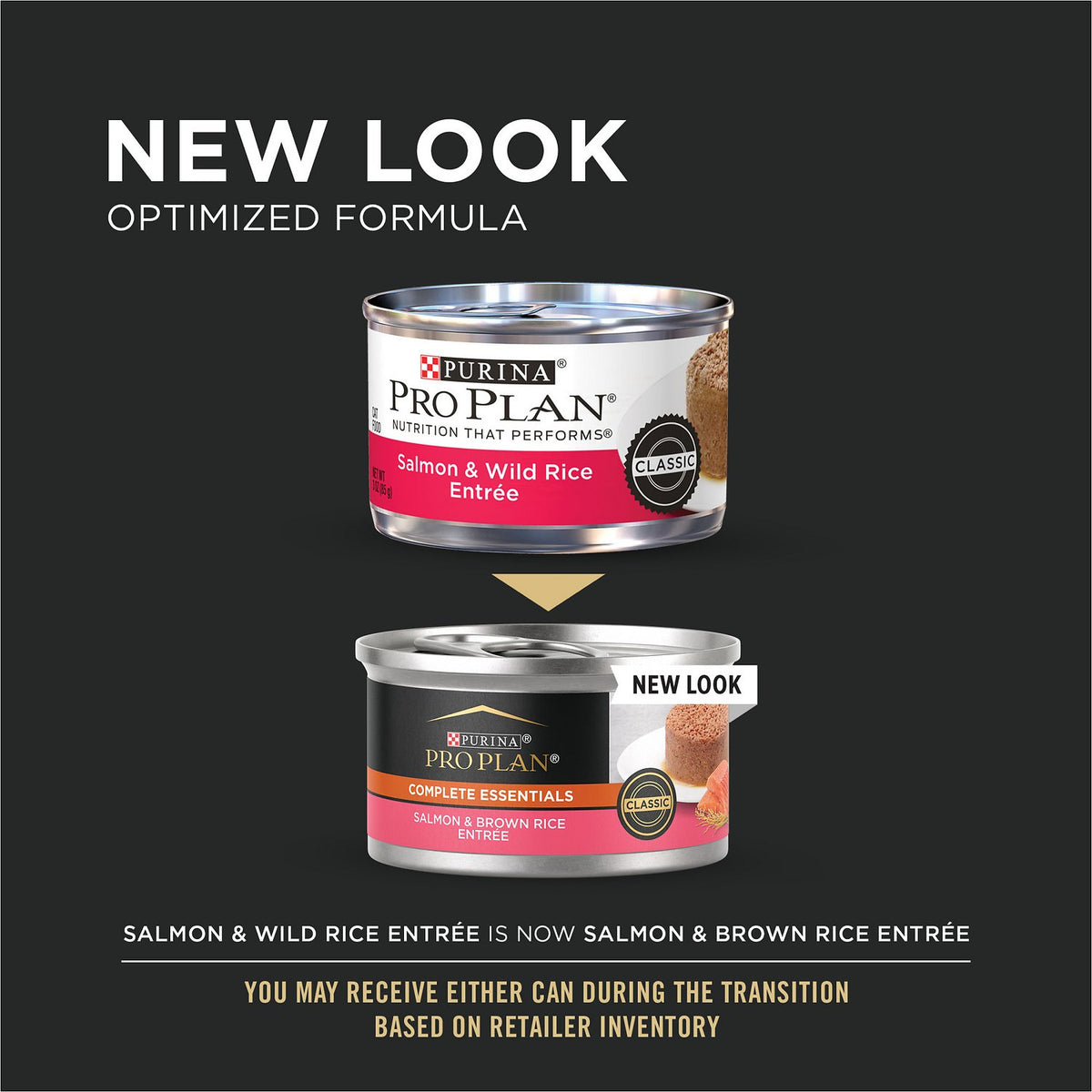 Purina Pro Plan- All Breeds, Adult Cat Salmon & Wild Rice Entrée Classic Canned Cat Food-Southern Agriculture