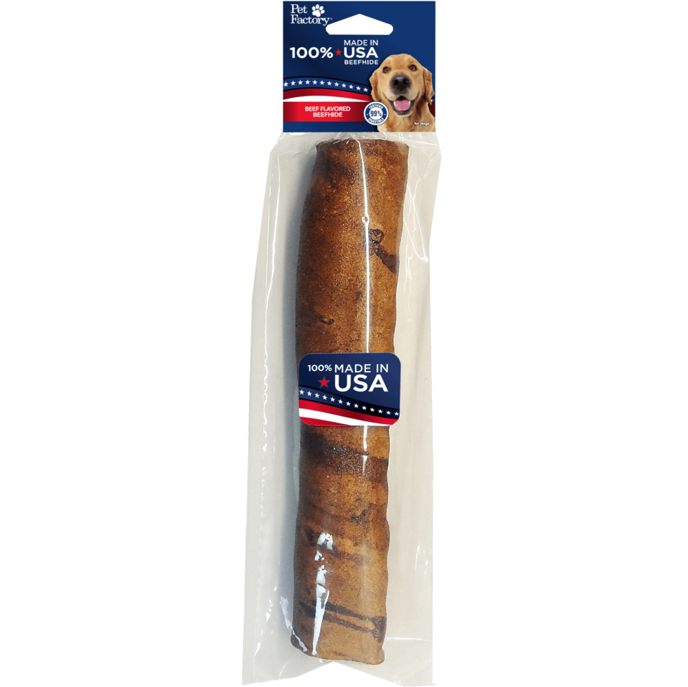 Pet Factory - Retriever Rolls Rawhide Large 100% USA Beefhide 10-11"