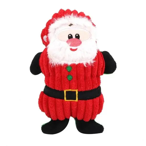 Pups and Poochez - Santa Squeaker Plush