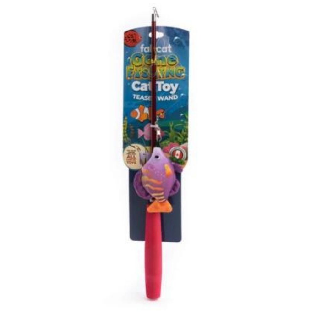Cat Toy Gone Fishing Wand by fabdog