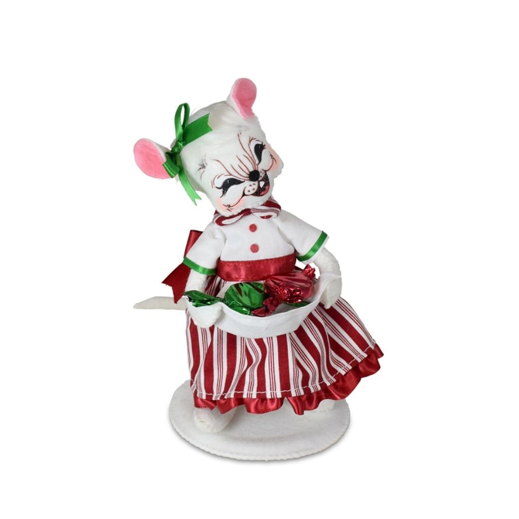 Annalee Christmas Candy Girl Mouse 6 inch-Southern Agriculture