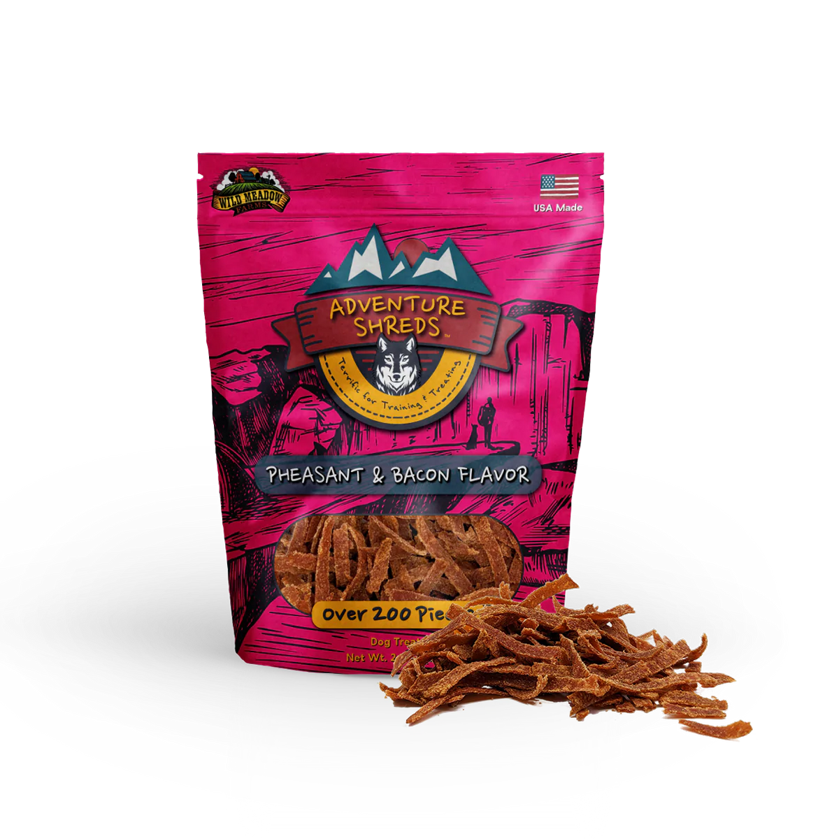 Wild Meadow Farms Adventure Shreds Pheasant & Bacon