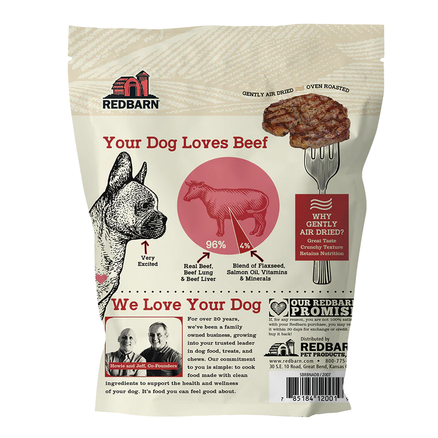 Redbarn - Air Dried Beef Recipe Dog Food - Full Feed Or Mix In