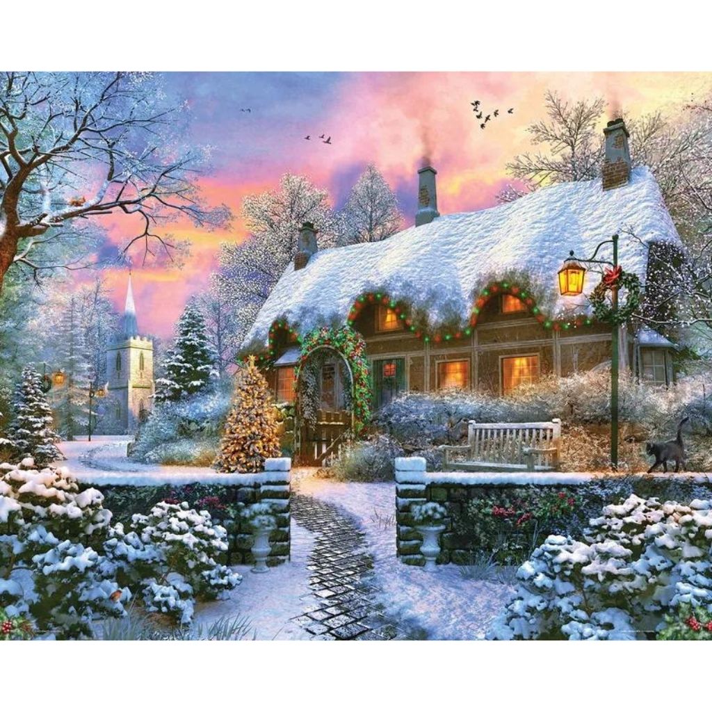 Puzzle Christmas Cottage-Southern Agriculture