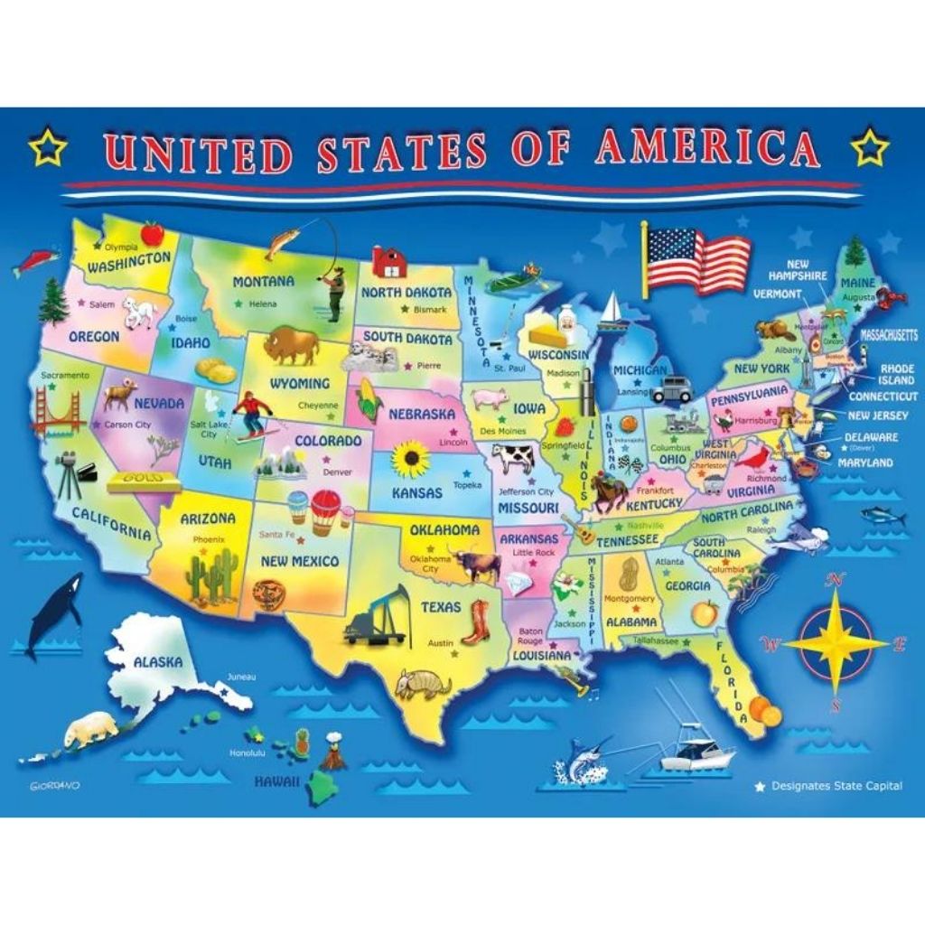 USA Map-Southern Agriculture