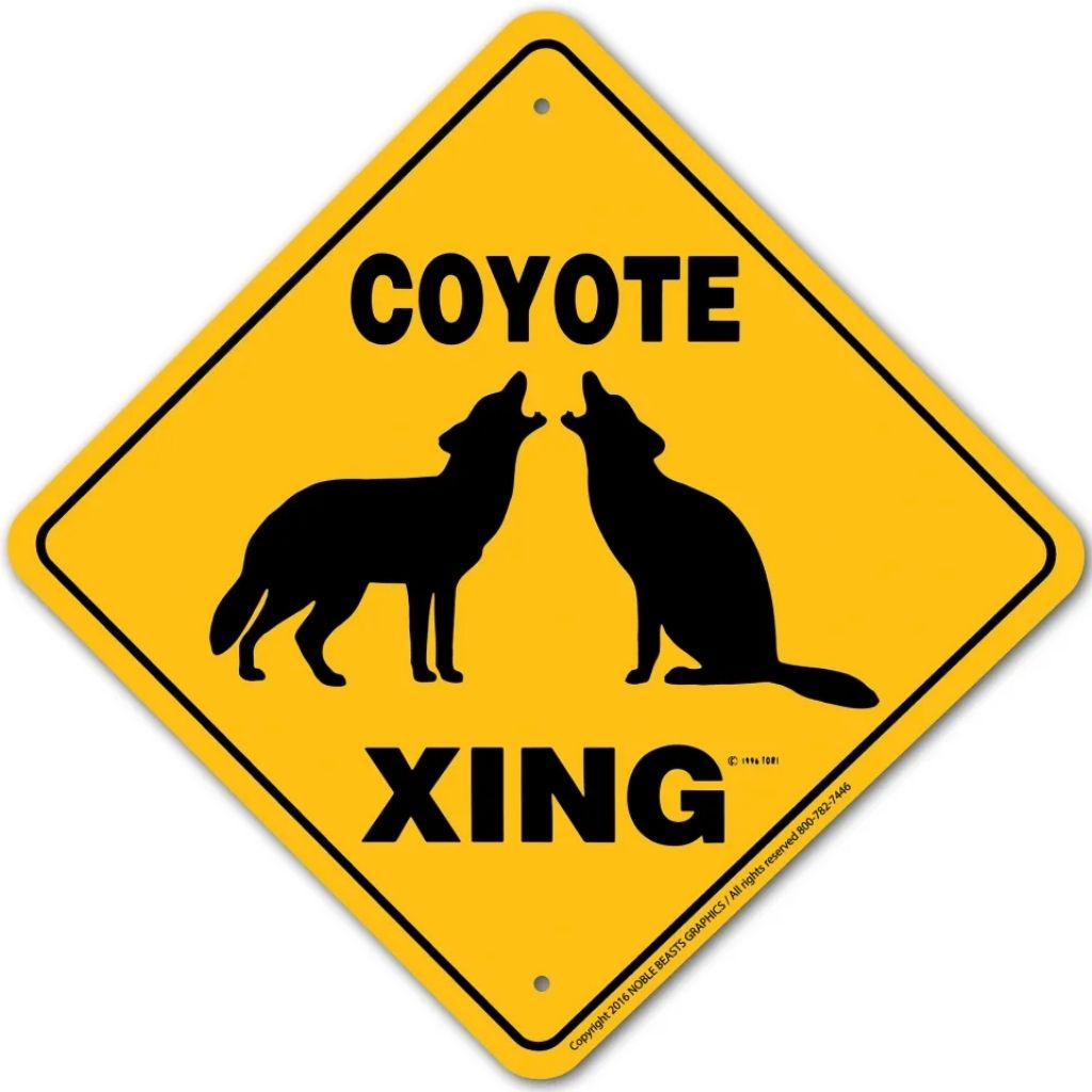 Coyote Xing Sign