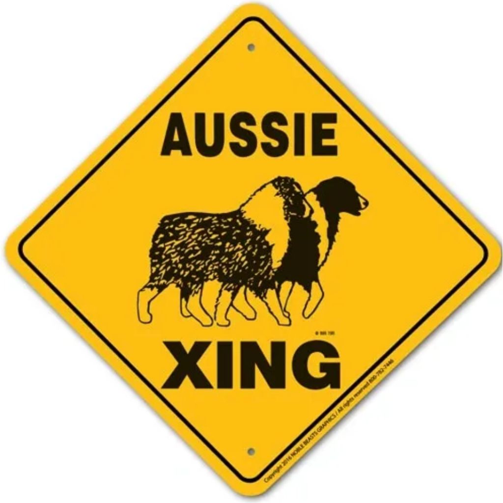 Aussie X-ing Sign