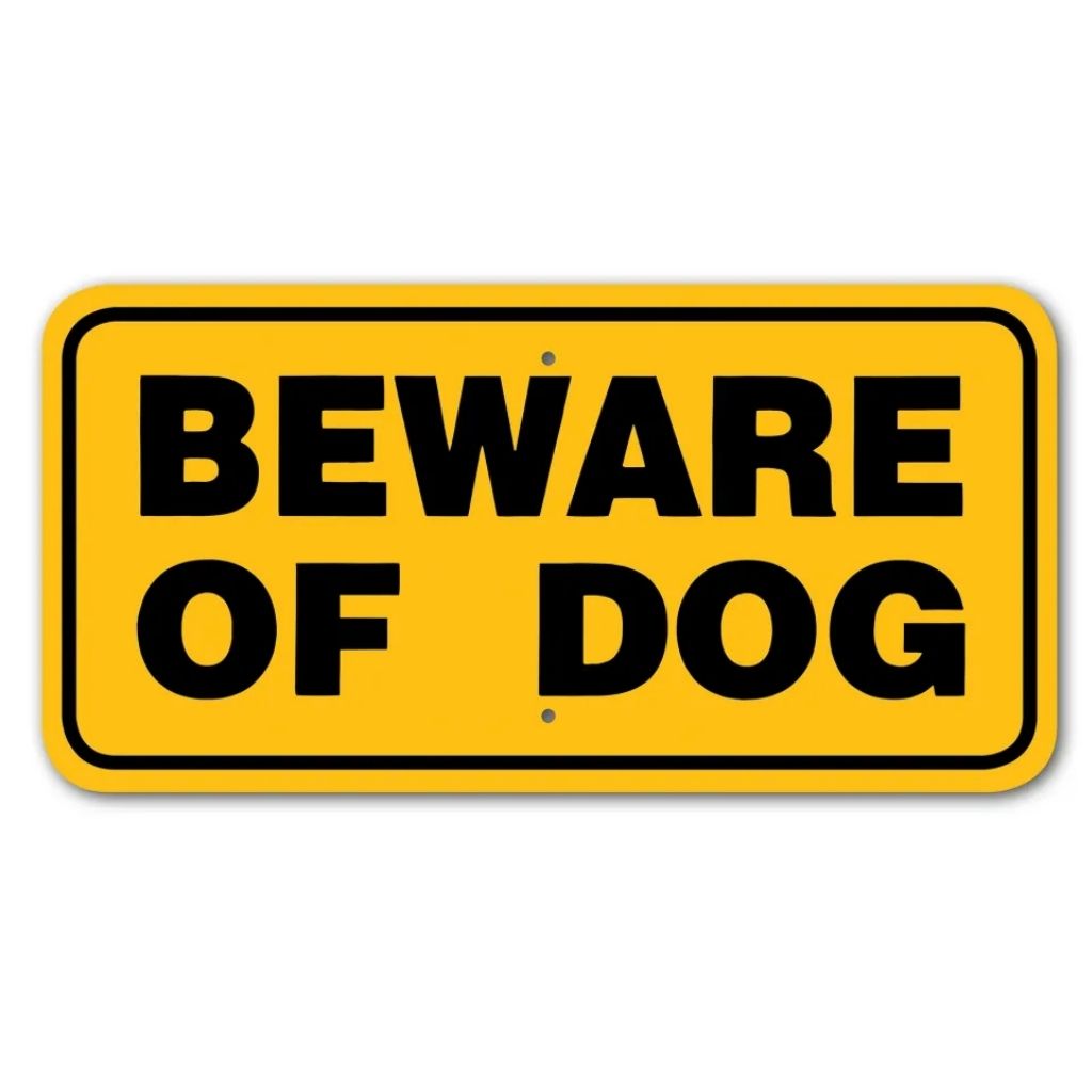Noble Beasts - Beware of Dog Sign