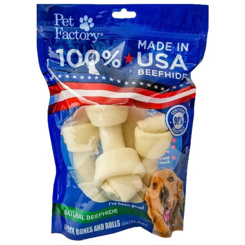 Pet Factory - Rawhide Assortment Medium Dog 100% USA Beefhide 6-7"